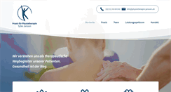 Desktop Screenshot of physiotherapie-janssen.de